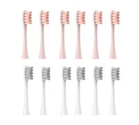 12 cabezales de repuesto for cepillo de dientes eléctrico Oclean X/X PRO/Z1/F1/One/Air 2/SE Sonic Soft(6 pink 6 grey)