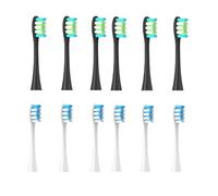 12 cabezales de repuesto for cepillo de dientes eléctrico Oclean X/X PRO/Z1/F1/One/Air 2/SE Sonic Soft(6 black 6 blue)