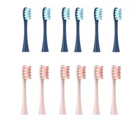 12 cabezales de repuesto for cepillo de dientes eléctrico Oclean X/X PRO/Z1/F1/One/Air 2/SE Sonic Soft(6 dark blue 6 pink)