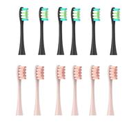 12 cabezales de repuesto for cepillo de dientes eléctrico Oclean X/X PRO/Z1/F1/One/Air 2/SE Sonic Soft(6 black 6 pink)