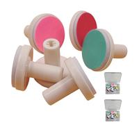 12 cabezales de repuesto para limas de uñas de bebé, 6 granos para el cuidado de las uñas infantiles, 2 cajas incluidas