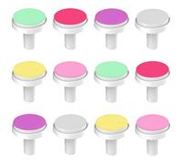 12 cabezales de repuesto para limas de uñas de bebé para amoladoras eléctricas, 6 granos, diseño higiénico, accesorios de repuesto fáciles de cambiar, puntas de amoladora de uñas de bebé