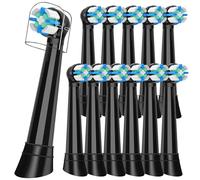 12 cabezales IO compatibles con Oral B iO 2/3/4/5/6/7/8/9/10 cepillos de dientes eléctricos IO (negro)
