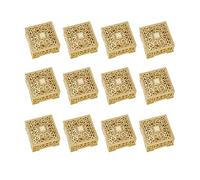 12 cajas de regalo atractivas para fiestas, adornos, elegantes estilos europeos, caja de embalaje de regalo para bodas, baby showers