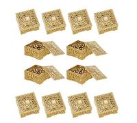 12 cajas de regalo atractivas para fiestas, adornos, elegantes estilos europeos, cajas de regalo, caja de embalaje para boda, ducha, golosinas creativas europeas