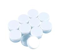 12 cajas vacías de plástico 3 g colores, recipientes pequeños redondos for cosméticos, almacenamiento for joyas con gemas y diamantes imitación para Líquidos