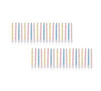 12 Cajas Velas para Cumpleaños de Colores Brillantes, No se Apagan