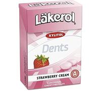 12 cajas x 85g de crema de fresa Läkerol Dents - Original - Sueco - Sin azúcar - Xilitol - Pastillas - Pastillas - Grageas - Gotas - Caramelos - Dulces