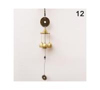 (12) Carillón de viento antiguo de cobre para jardín, decoración de exteriores, carillón de viento de