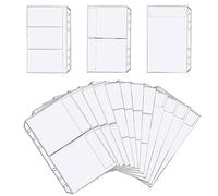 12 carpetas A6, carpeta presupuestaria, planificador de presupuesto de 6 agujeros, carpeta A6, accesorios presupuestarios, bolsillo para documentos A6, bolsillos para carpetas, bolsas de PVC, bolsas