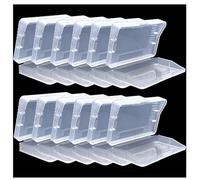 12 cartuchos de juego GBA, caja transparente de cartucho de tarjetas de juego, cubierta antipolvo Sanviatime transparente, caja de almacenamiento para Game Boy Advance GBA, soporte protector