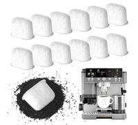 12 Cartuchos Filtro Agua para Cafetera Ninja, Repuesto para Ninja Luxe Cafe, Filtro Cafe Carbón Activado para Cafeteras Espresso y Accesorios Ninja, Mejora Sabor del Café
