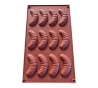 12 Cavity Silicone Baking Mold - Smooth Shape Candy Mold, Flexible Food Grade Chocolate and Butter | for Homemade Dessert Kitchen Pastry Cake Decorating Crafts
