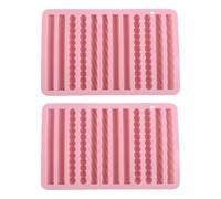 12-Cavity Silicone Pretzel Molds, 2 Piece Chocolate Fry & Ice Cube Moulds | Flexible Baking Trays for Home Kitchen & Party | DIY Candy Making Tool for Bakers, Parents, Beginners and Professionals