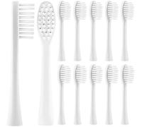 12 cepillos de repuesto compatibles con GUM Sonic Daily Cepillo de dientes sónico Cabezales de cepillo de dientes eléctrico Cabezales Cabezales Cabezales de repuesto Cabezales de cepillo de repuesto