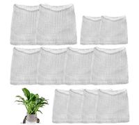 12 cestas para roedores de acero inoxidable, protección de raíces para plantas, cesta para plantas, protección contra roedores, roedores, protección de raíces para árboles, flores, verduras, 4 tamaños