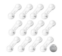 12 Cierre Seguridad Cajones Bebe, Seguridad Puertas NiñOs Cierres de Seguridads para Armarios Pestillo Puerta para Armarios Refrigeradores, Adhesivo Fuerte Sin PerforacióN