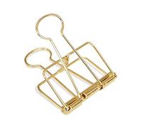 12 clips de alambre de cola larga ahuecados para carpeta de papel, tamaño grande, 51 mm