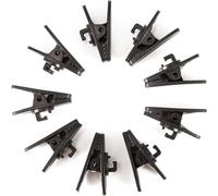 12 clips de tubo negros, clip de soporte de manguera, protectores de oídos para tubos de oxígeno, accesorios de soporte de cánula de oxígeno, ayudas respiratorias