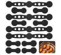 12 clips magnéticos para papel de hornear, clips magnéticos específicos para freidora de aire, fabricados en silicona, clips magnéticos de silicona para cocinar y hornear en freidora de aire