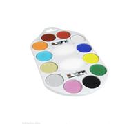 12 Color Fx Paleta de Maquillaje a base Agua Pintura Facial Set Con Aplicadores