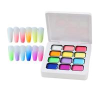 12 Color Nail Gel - Dopamine Fluorescent Painting el palette for ver