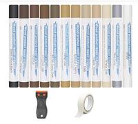 12 Colores Cera Reparación Madera, Alta Dureza Masilla para Madera, Reparador Arañazos Madera Con espátula, Fundible en Caliente Kit Reparacion Suelo Laminado para Suelo de Madera Arañazos Muebles