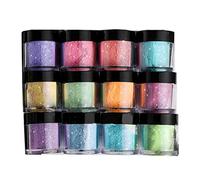 12 colores de diamantes suspendidos en polvo resina perla brillo jabón adecuado para hacer jabón adhesivo pigmento tinte, lentejuelas brillantes para