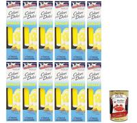 12 colores paneangeli para dulces amarillos. Un práctico tubo para amarillear pasta de azúcar, mazapán, esmaltes y cremas para decoraciones y revestimientos + Polpa italiana Gourmet 400 g