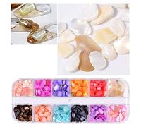 12 Colors Irregularity Glitter Shells Decoration Nail Art Paillette Sequins Manicure Charm for Women Nail Art Decoration
