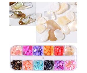 12 Colors Irregularity Glitter Shells Decoration Nail Art Paillette Sequins Manicure Charm for Women Nail Art Decoration