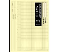 12 Column Ledger Book: Large Accounting & Bookkeeping Notebook | Columnar Analysis Account Pad for Small Businesses and Personal Finance |Horizontal Layout, 11x8.5 Inches.