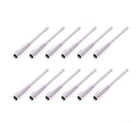 12 conectores adaptadores de inserción de flecha para ejes de identificación de 4,2 mm, herramientas de conversión de puntos de cabeza ancha AluMiniature para caza y práctica de arcos, plateado/negro
