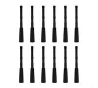 12 conectores adaptadores de inserción de flecha para ejes de identificación de 4,2 mm, herramientas de conversión de puntos de cabeza ancha AluMiniature para caza y práctica de arcos, plateado/negro