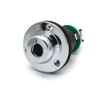 12 conectores de entrada de 1/4" for bajo, ecualizador de guitarra acústica, preamplificador, conector de 6,35 mm.(Chrome 12Pcs)