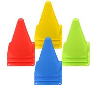 12 conos de señalización, 18 cm, conos para niños, conos de fútbol, conos de señalización, conos de tráfico, conos de entrenamiento de fútbol, conos para fútbol, deportes, equitación y entrenamiento
