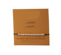 12 Constellation Sign Counple Pulseras con código Morse de cartón Ti Amo Pulsera con cuentas para joyería de hombre con colgantes para mujer Convenient Handled