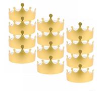 12 coronas de lámina dorada de 19,5 cm para accesorios de fotos | Diseño King Queen, accesorio perfecto para fotos, baby shower, fiestas temáticas, eventos de graduación