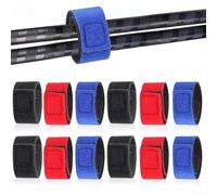 12 correas para caña de pescar, lazos resistentes para organizar equipos de pesca, solución perfecta para sujetar las cañas juntas de forma segura