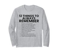 12 Cosas para Recordar Siempre Manga Larga