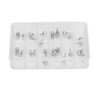 12 cuadrícula/caja Reloj de plata Push Botón Conjunto de accesorios ACCESORIOS DE ALLAY Fecha de reparación de botones de lunes a viernes para relojeros profesionales y reparación