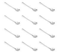 12 cucharas pequeñas de acero inoxidable, 7,5 x 1,5cm Minicucharas para Condimentos Lindas Cucharas Pequeñas para Frascos de Especias Minicucharas Prácticas para Sal, Azúcar, Miel y Especias
