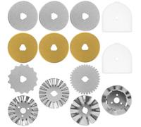 12 cuchillas de repuesto para cortador rotatorio SkS-7 de 45 mm, con caja de almacenamiento, muy afiladas, portátiles, cortadores rotativos, para perforar lana, tela, cartón, plástico, lienzo
