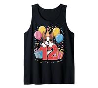 12 cumpleaños niño niña 12 años doce Boston Terrier Camiseta sin Mangas