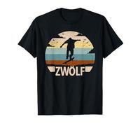 12 cumpleaños Skater skaterpark 12 años Chicos monopatín Camiseta