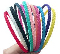 12 diademas finas coloridas para mujer, 6 mm, coleta ligera, para niñas, diademas de dientes duros para niños y adolescentes