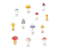 12 dijes para zapatos de hongos diferentes, estereoscópicos, divertidos, para decoración de zapatos, bonitos accesorios creativos para zapatos