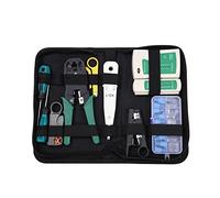 12 en 1 Crimpadora RJ45,Comprobador de Cable de Red RJ45 Network Tool Kits Red Profesional Mantenimiento de la Computadora LAN Cable Tester Herramientas de Reparación