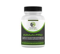 12 en 1 Immune Pro el Refuerzo Multivitamínico 120 cápsulas de alta dosis con vitaminas A, B6, B12, C, D, extractos vegetales de acerola y saúco, y los minerales hierro, cobre, selenio y zinc.