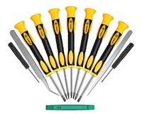 12 en 1 Juegos de Destornillador Torx con T3 T4 T5 T6 T7 T8 T10 Destornilladores de Estrella, Pinzas de Acero Inoxidable y Philip Destornilladores ranurados